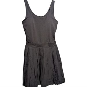 All in Motion Black Pleated Active Dress, Size S